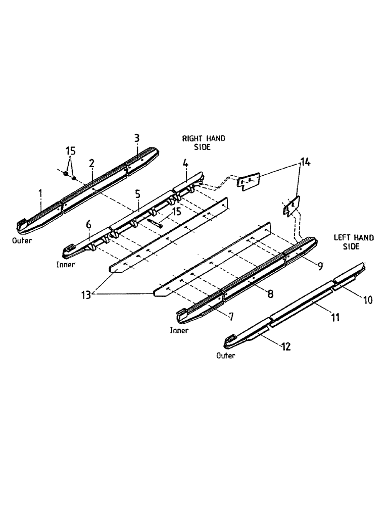 Схема запчастей Case IH 7000 - (A04-80) - CHAIN GUIDES AND GUARDS, TRACK FRAME 7700 Mainframe & Functioning Components