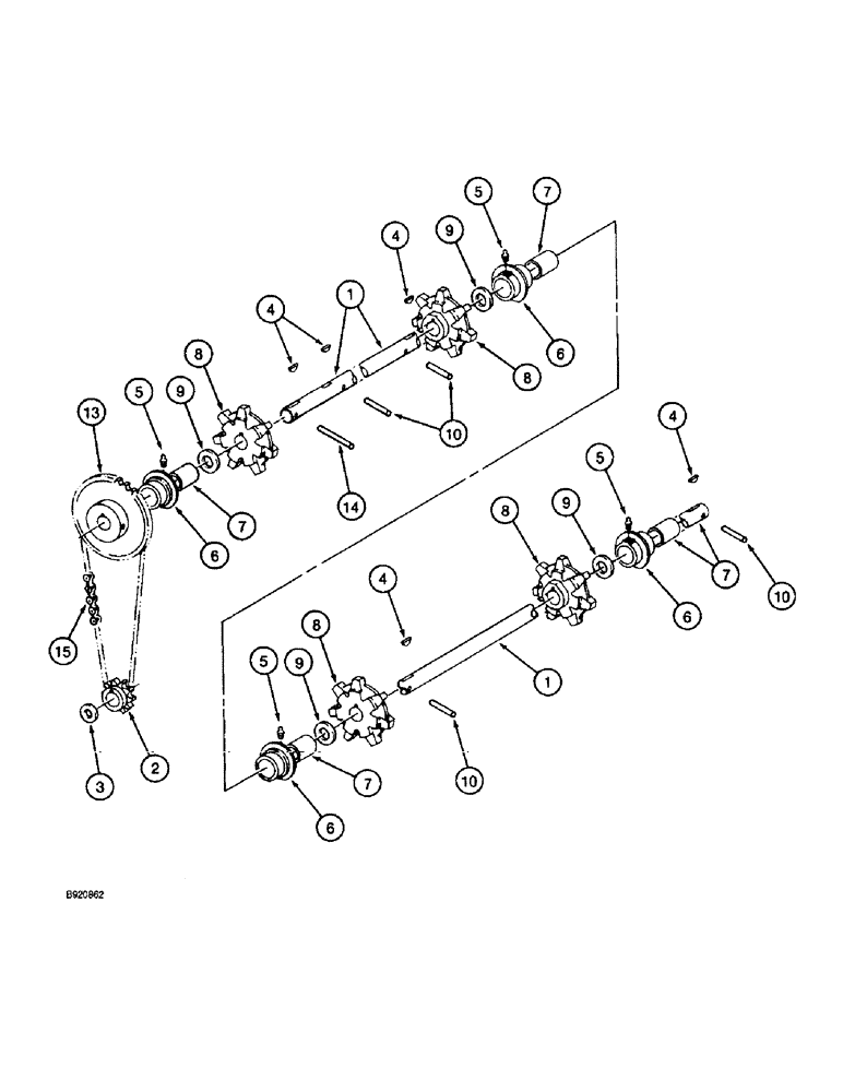 Схема запчастей Case IH 1800 - (9C-20) - BASKET DOOR, CONVEYOR DRIVE (16) - BASKET