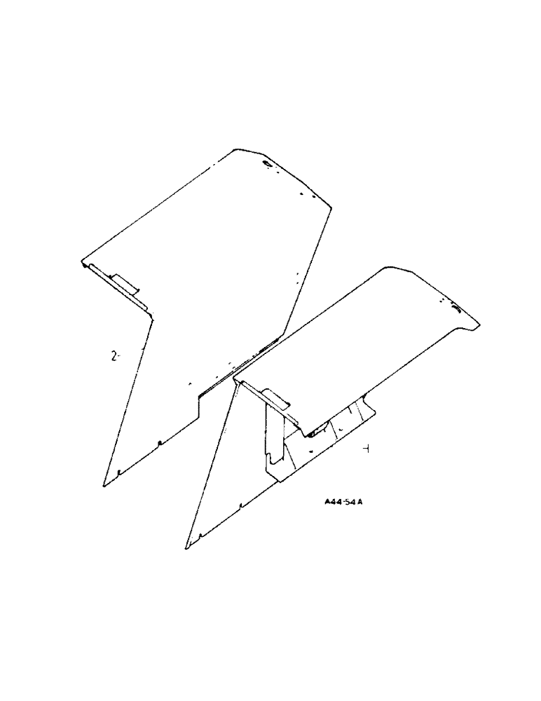 Схема запчастей Case IH 2300 - (6-35) - ATTACHMENTS, FLAT TOP FENDER ATTACHMENT Attachments