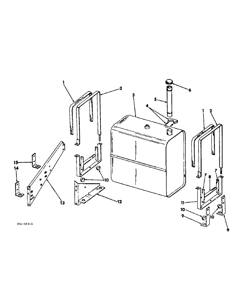 Схема запчастей Case IH 275 - (E-04) - FUEL SYSTEM, FUEL TANK (02) - FUEL SYSTEM