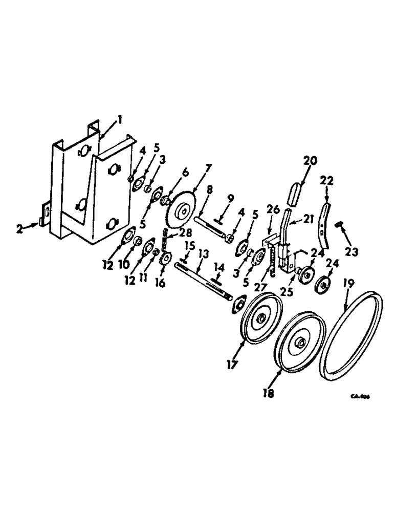 Схема запчастей Case IH 950 - (C-38) - SWINGING AUGER FEED DRIVE, LOWER, HYDRAULIC DRIVEN 