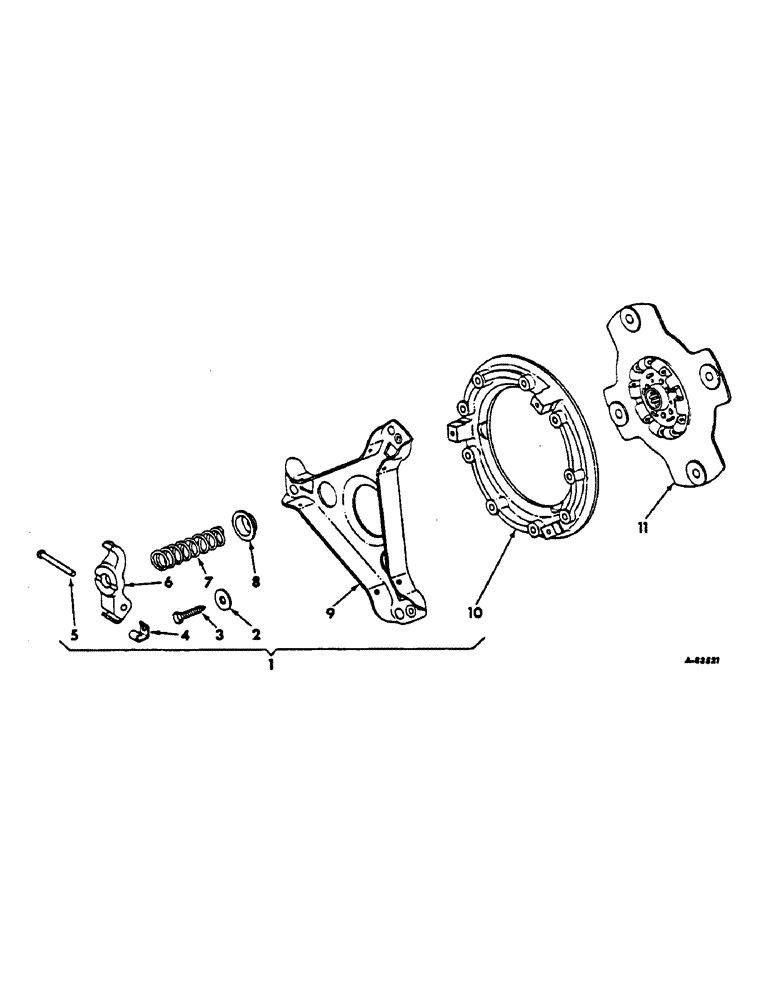 Схема запчастей Case IH 2444 - (B-02) - POWER TRAIN, SINGLE CLUTCH (03) - POWER TRAIN