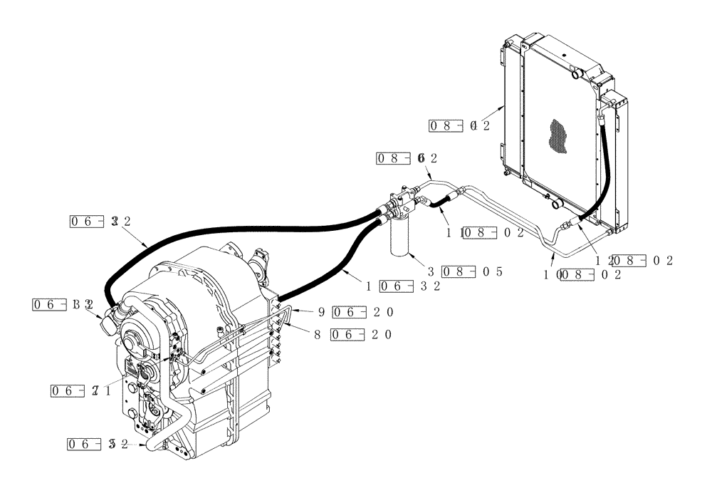 Схема запчастей Case IH STEIGER 485 - (01A-03) - HYDRAULICS - POWER SHIFT TRANSMISSION AND PTO CLUTCH LUBE, STEIGER 485 (00) - PICTORIAL INDEX