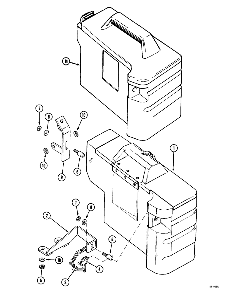 Схема запчастей Case IH 5150 - (9H-02) - TOOLBOX (09) - CHASSIS/ATTACHMENTS