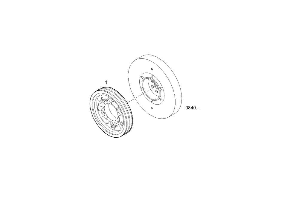 Схема запчастей Case IH F3AE0684P E905 - (0844.003) - DRIVING PULLEY 