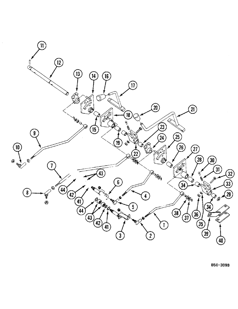 Схема запчастей Case IH 685 - (6-426) - TRANSMISSION CONTROL - EXTERNAL (06) - POWER TRAIN