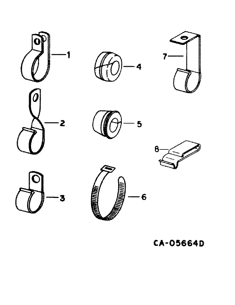 Схема запчастей Case IH 1440 - (08-01) - ELECTRICAL, CLIPS, GROMMETS AND STRIPS (06) - ELECTRICAL