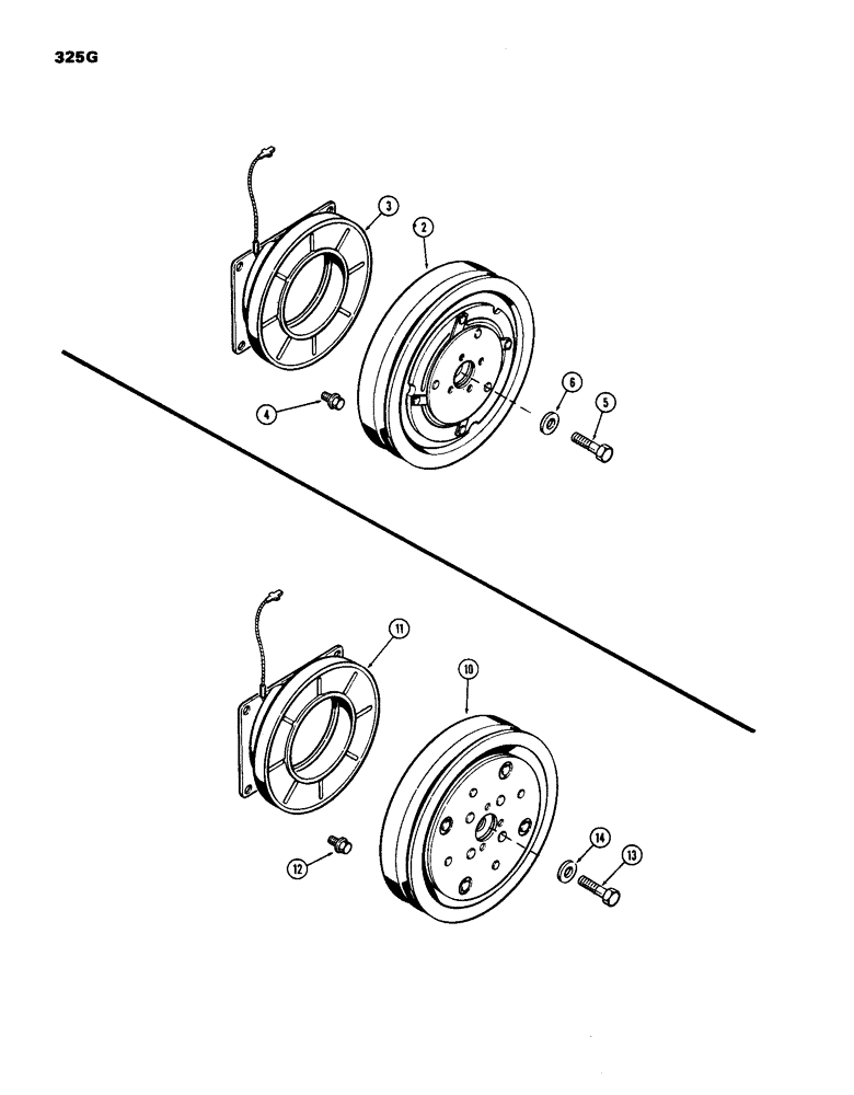 Схема запчастей Case IH 770 - (325G) - COMPRESSOR CLUTCH (09) - CHASSIS/ATTACHMENTS