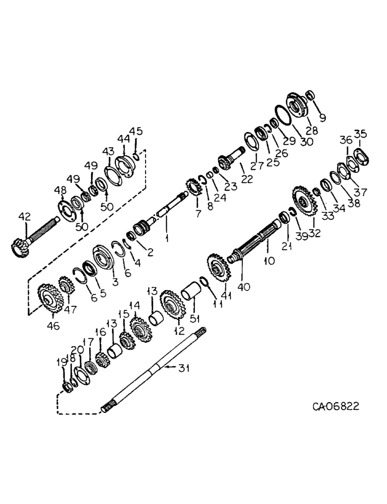 Схема запчастей Case IH 6388 - (07-18) - DRIVE TRAIN, SPEED TRANSMISSION, IN CLUTCH HOUSING, 6388 AND 6588 TRACTORS (04) - Drive Train