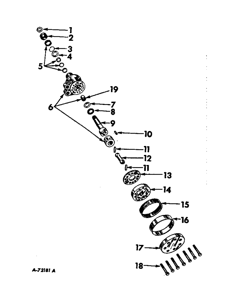 Схема запчастей Case IH 1026 - (10-09) - HYDRAULICS, HYDROSTATIC POWER STEERING HAND PUMP (07) - HYDRAULICS