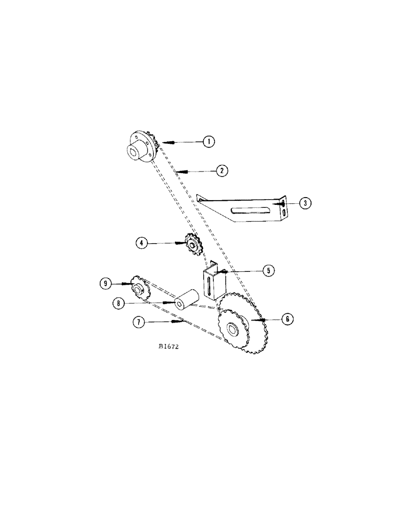 Схема запчастей Case IH 460 - (058) - CRANKSHAFT DRIVE CHAIN, FAN JACKSHAFT DRIVE (74) - CLEANING