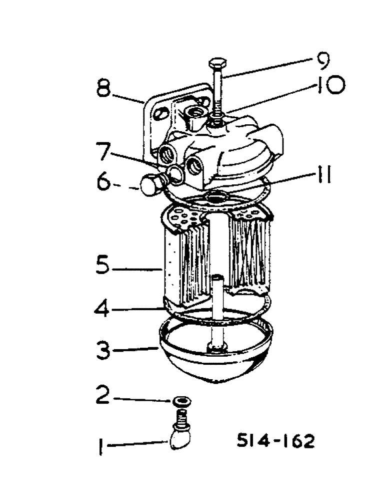 Схема запчастей Case IH 2400 - (12-63) - FINAL FUEL FILTER, C.A.V. INJECTION Power