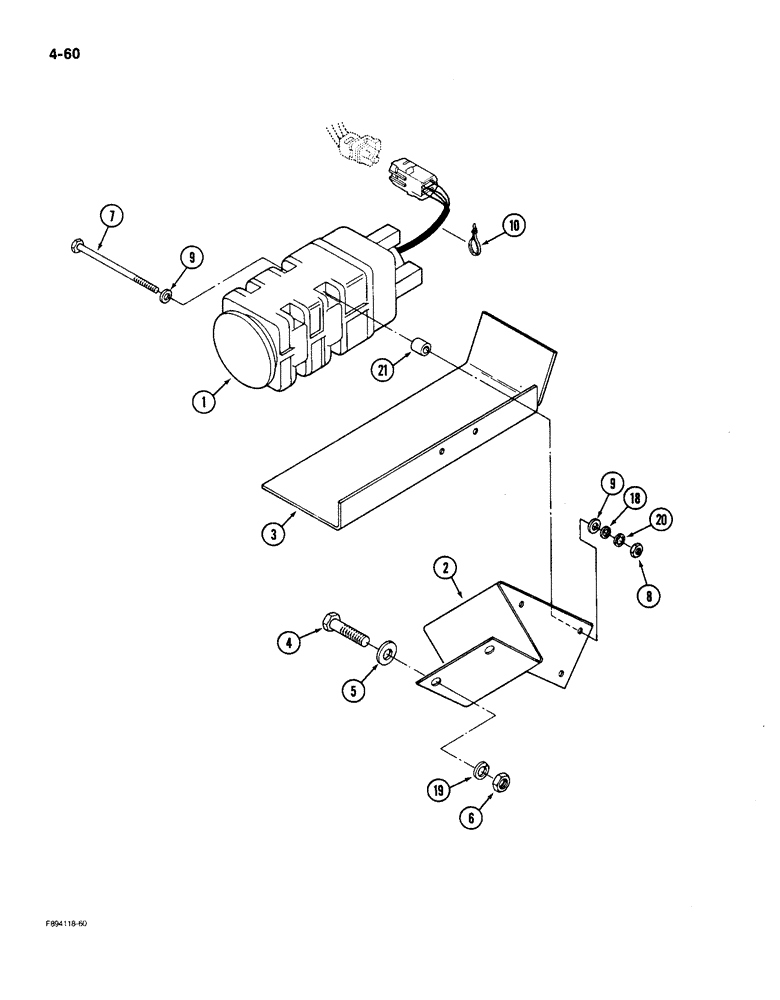 Схема запчастей Case IH 9150 - (4-60) - GROUND SPEED SENSOR (04) - ELECTRICAL SYSTEMS