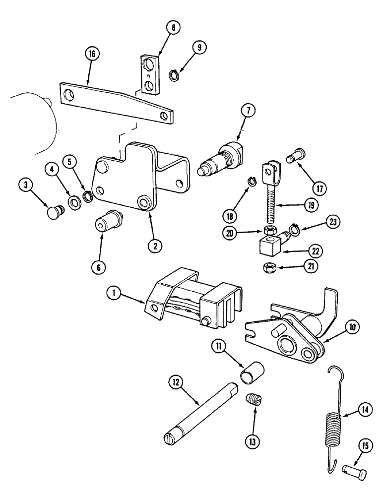 Схема запчастей Case IH 1594 - (8-286) - HEIGHT CONTROL MECHANISM (08) - HYDRAULICS