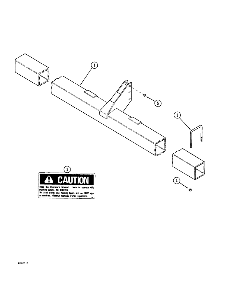 Схема запчастей Case IH 184 - (9-02) - MAIN FRAME, RIGID 