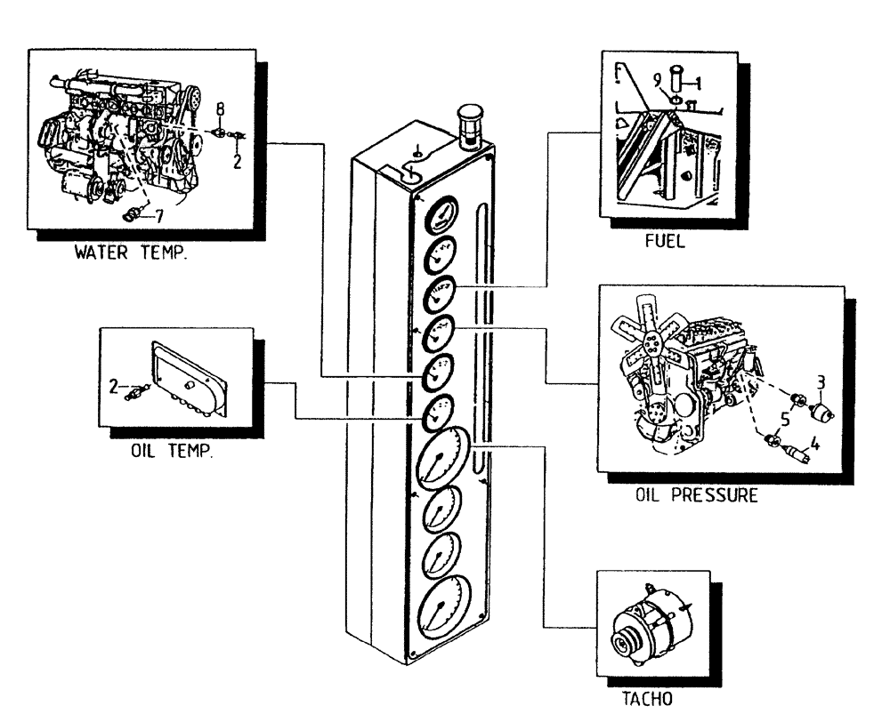 Схема запчастей Case IH 7700 - (C05[40A]) - SENDERS {L10} Engine & Engine Attachments
