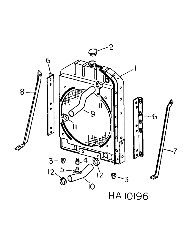 Схема запчастей Case IH 5500 - (06-03) - COOLING, RADIATOR AND CONNECTIONS, D-239 DIESEL ENGINE FOR USE ON 5000 AND 5500 WINDROWERS Cooling