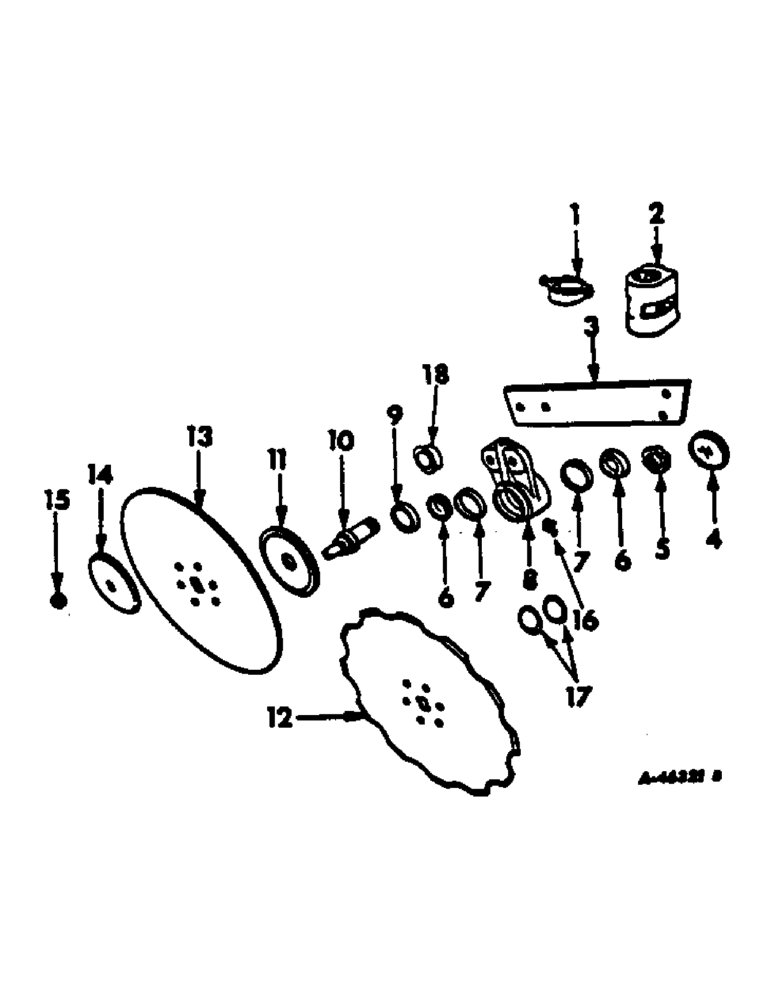 Схема запчастей Case IH 140 - (AN-06) - SIDE ARM ROLLING COLTERS, 1 PER FURROW 