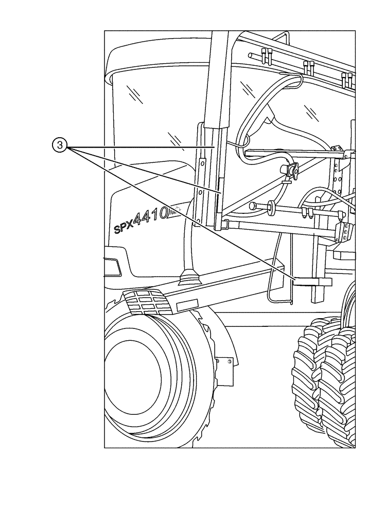 Схема запчастей Case IH SPX4410 - (10-002[02]) - APPEARANCE GROUP (13) - DECALS
