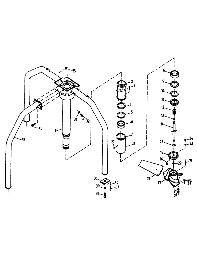Схема запчастей Case IH 7000 - (A07-02) - VERTICAL ARM EXTRACTOR FAN, PRIMARY Mainframe & Functioning Components