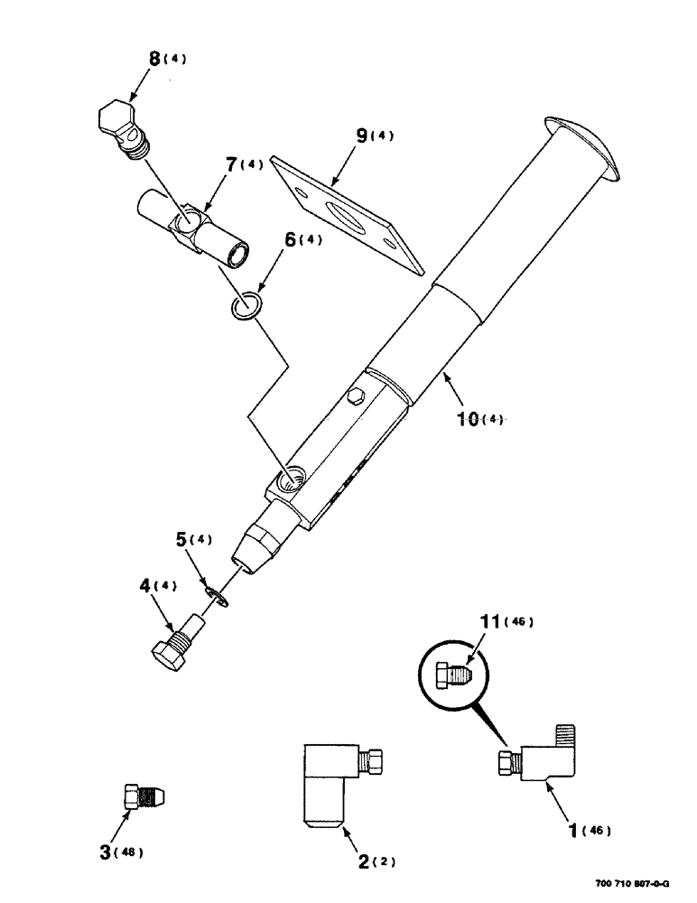 Схема запчастей Case IH 8590 - (06-66) - LUBE KIT, KNOTTER, 700710807 LUBE KIT-KNOTTER, COMPLETE (14) - BALE CHAMBER
