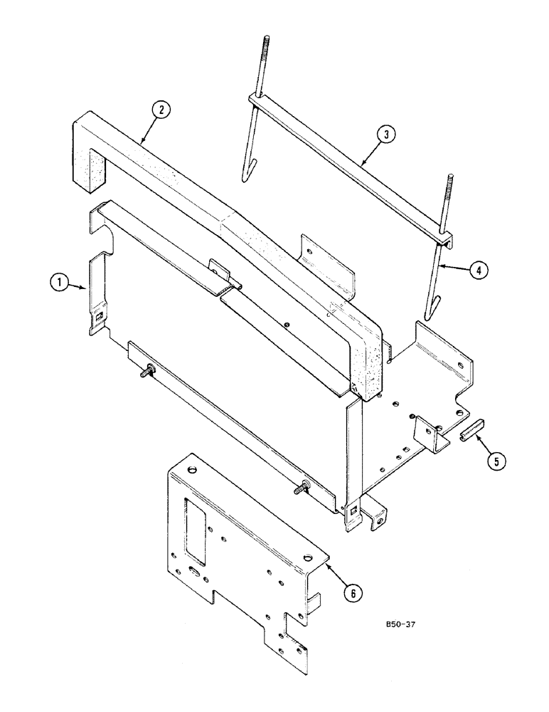 Схема запчастей Case IH 685 - (4-226) - BATTERY TRAY, VERSION WITHOUT CAB (04) - ELECTRICAL SYSTEMS