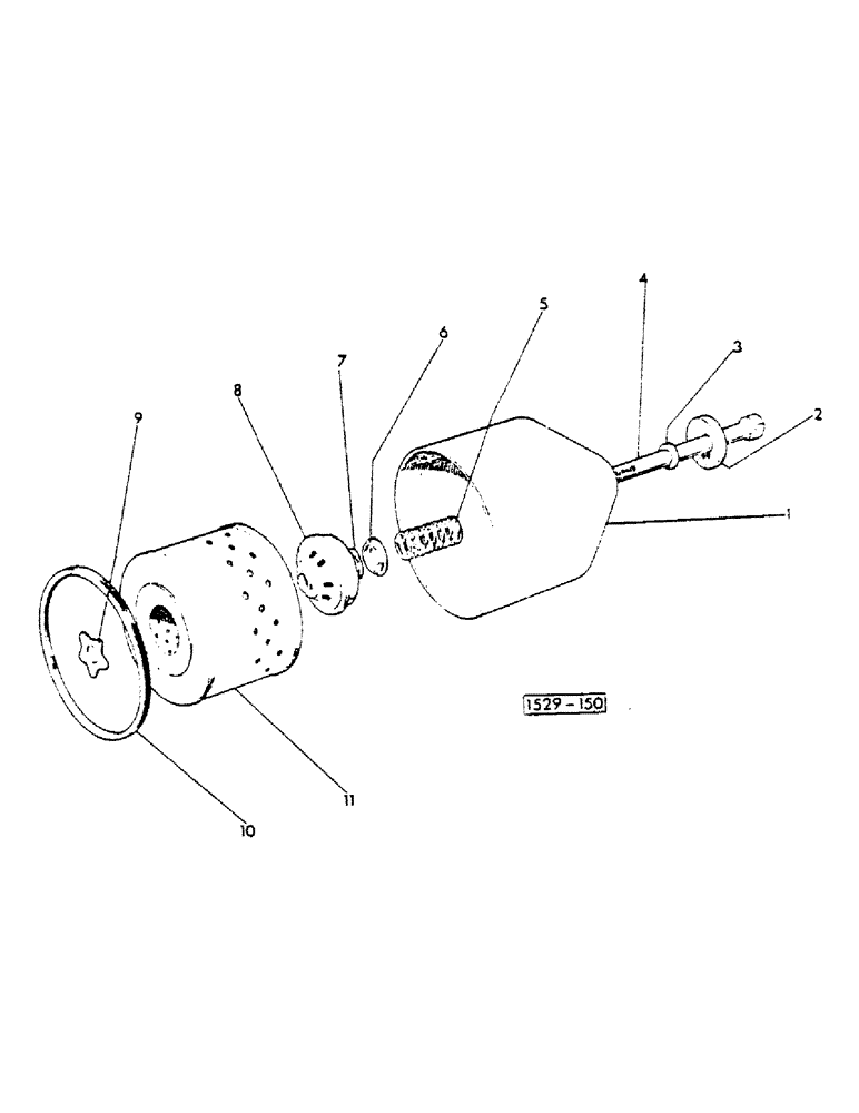 Схема запчастей Case IH 1529 - (070) - OIL FILTER (10) - ENGINE