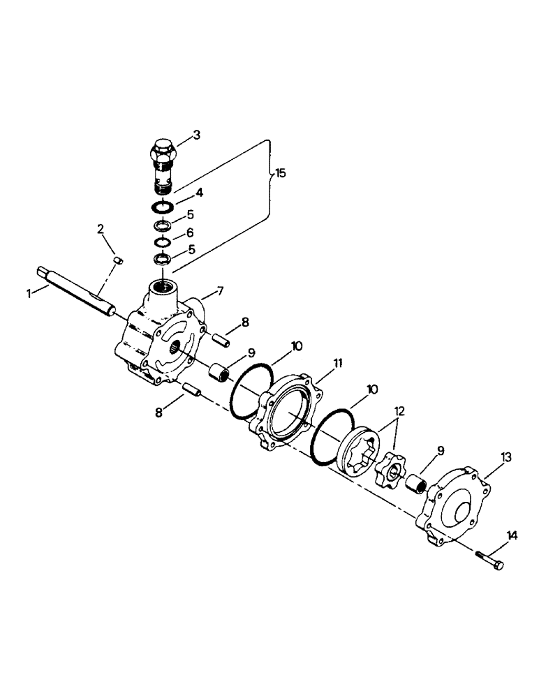 Схема запчастей Case IH PT225 - (10-15) - CHARGE PUMP Options & Miscellaneous