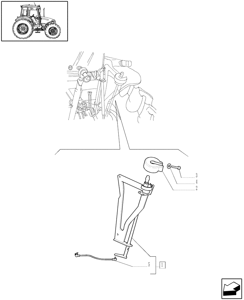 Схема запчастей Case IH JX60 - (1.92.81[01]) - (VAR.834) LIFTER OUTER CONTROLS - LEVER AND RELATIVE PARTS - C5812 (10) - OPERATORS PLATFORM/CAB