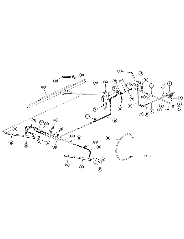 Схема запчастей Case IH 1010 - (040) - HYDRAULIC REEL LIFT ATTACHMENT (58) - ATTACHMENTS/HEADERS