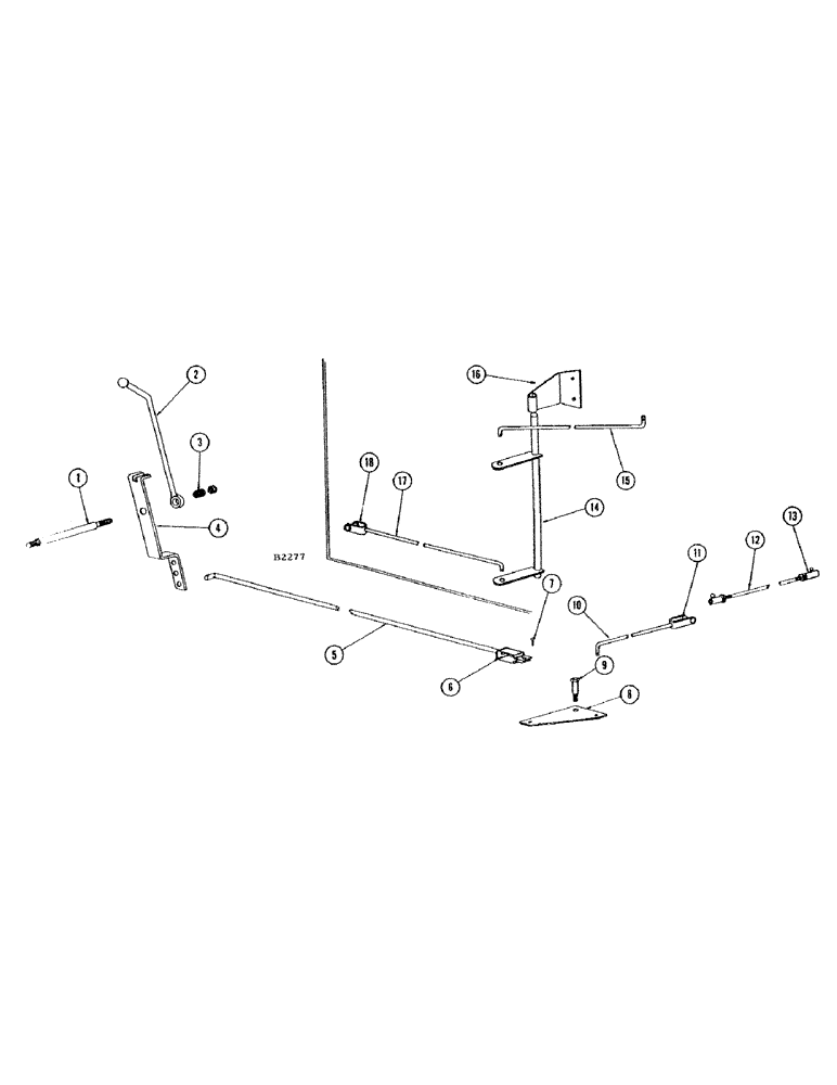 Схема запчастей Case IH 1010 - (366) - MODEL H-318 ENGINE, THROTTLE CONTROL LINKAGE (10) - ENGINE