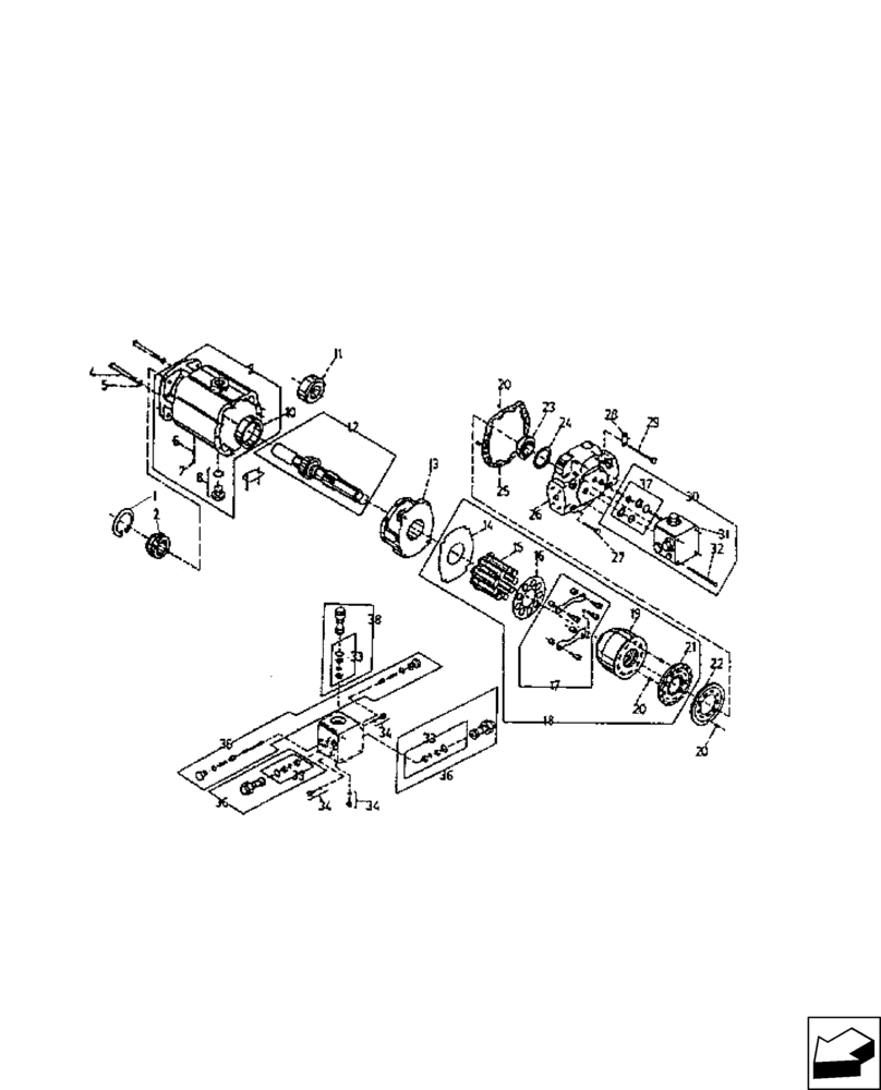 Схема запчастей Case IH A8800 - (29.100.AB[01]) - HYDRAULIC MOTOR (TRACTION) (29) - HYDROSTATIC DRIVE