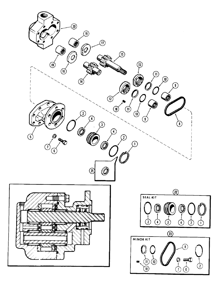 Схема запчастей Case IH 1470 - (096) - OIL PUMP (06) - POWER TRAIN