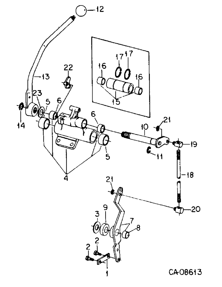 Схема запчастей Case IH 3688 - (10-31) - HYDRAULICS, THIRD AUXILIARY VALVE CONTROLS (07) - HYDRAULICS