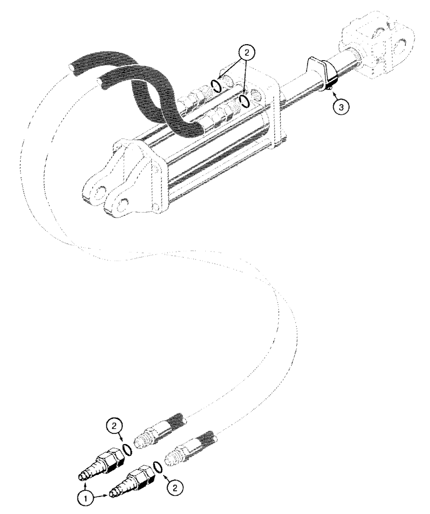 Схема запчастей Case IH 501 - (8-08) - HYDRAULIC COUPLERS AND CYLINDER STOPS (08) - HYDRAULICS