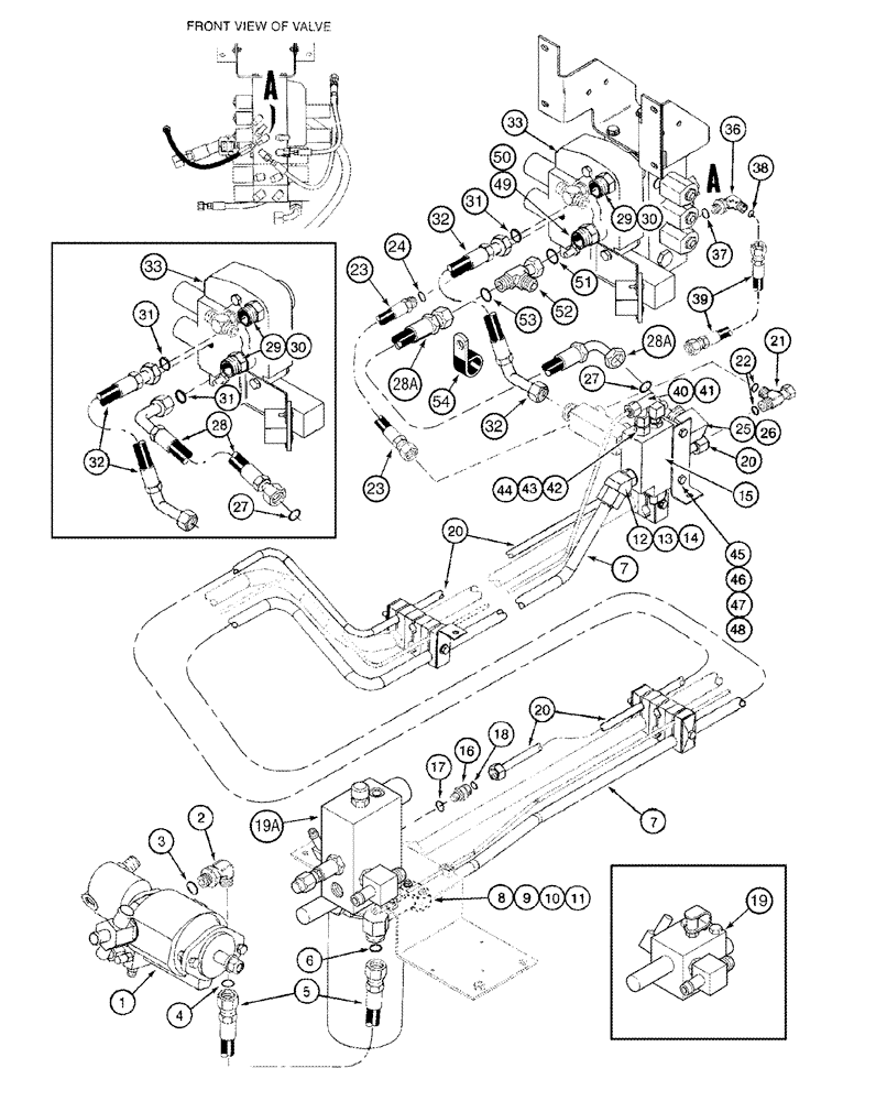 Схема запчастей Case IH 2388 - (08-10[01]) - HYDRAULICS - HEADER LIFT VALVE SUPPLY, BSN JJC0270499 (07) - HYDRAULICS