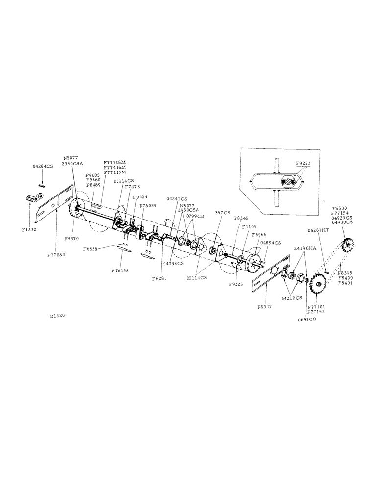 Схема запчастей Case IH 800 - (028) - STANDARD TYPE HEADER AUGER, STANDARD ON GRAIN MACHINES (58) - ATTACHMENTS/HEADERS