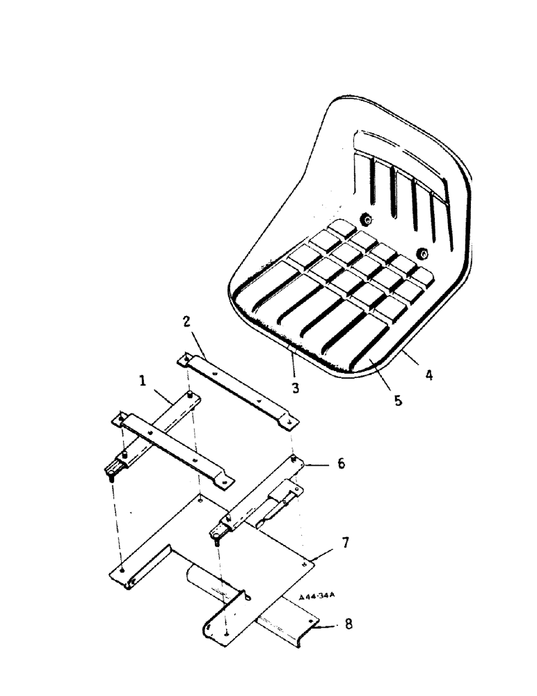 Схема запчастей Case IH 384 - (13-05) - SUPERSTRUCTURE, BOSTROM SEAT, STATIC (05) - SUPERSTRUCTURE