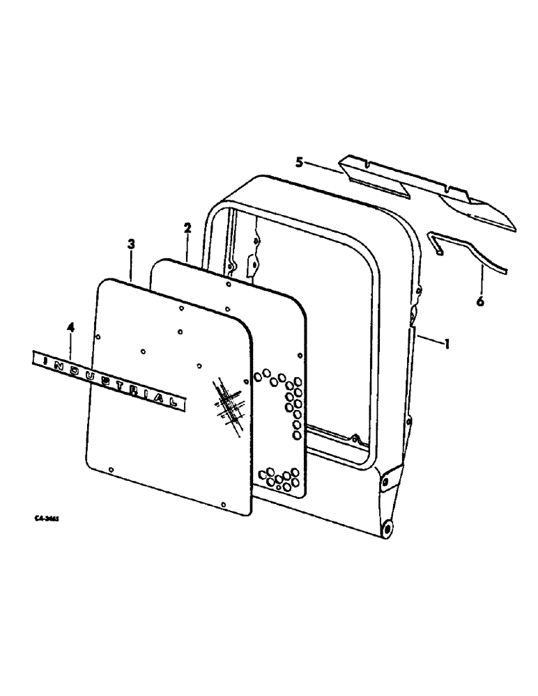 Схема запчастей Case IH 2500 - (06-07) - COOLING, HEAVY DUTY CAST GRILLE, INTERNATIONAL 2500 SERIES A WITH LOADER OR HEAVY DUTY FRONT AXLE Cooling