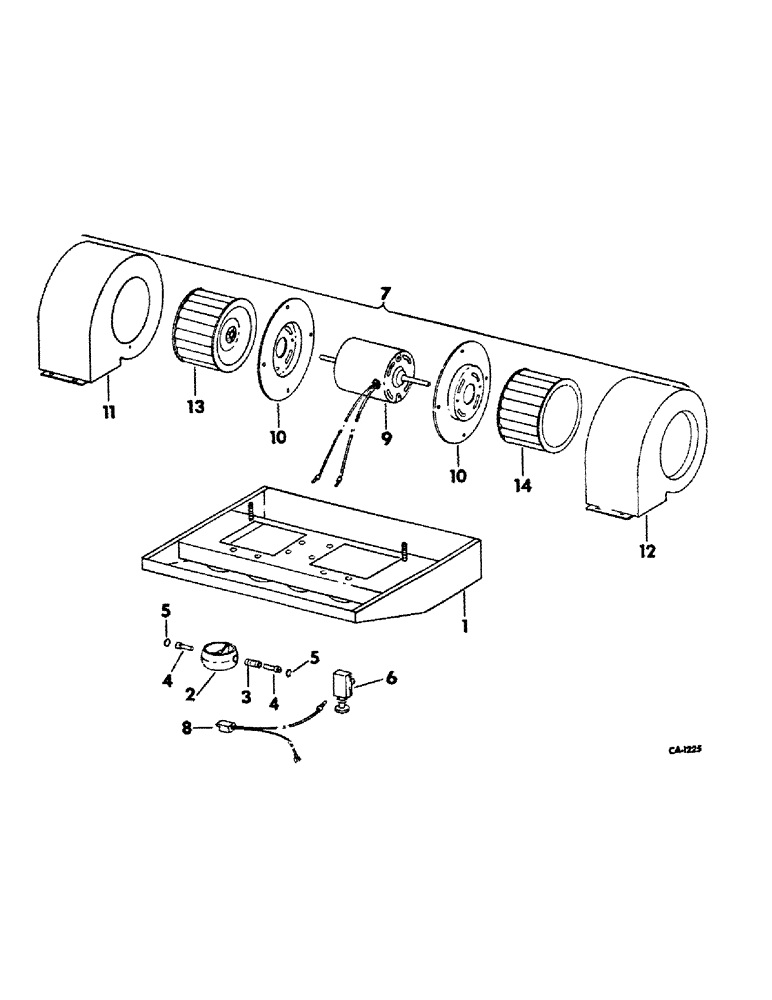 Схема запчастей Case IH 1456 - (13-23) - SUPERSTRUCTURE, CAB PRESSURIZER (05) - SUPERSTRUCTURE