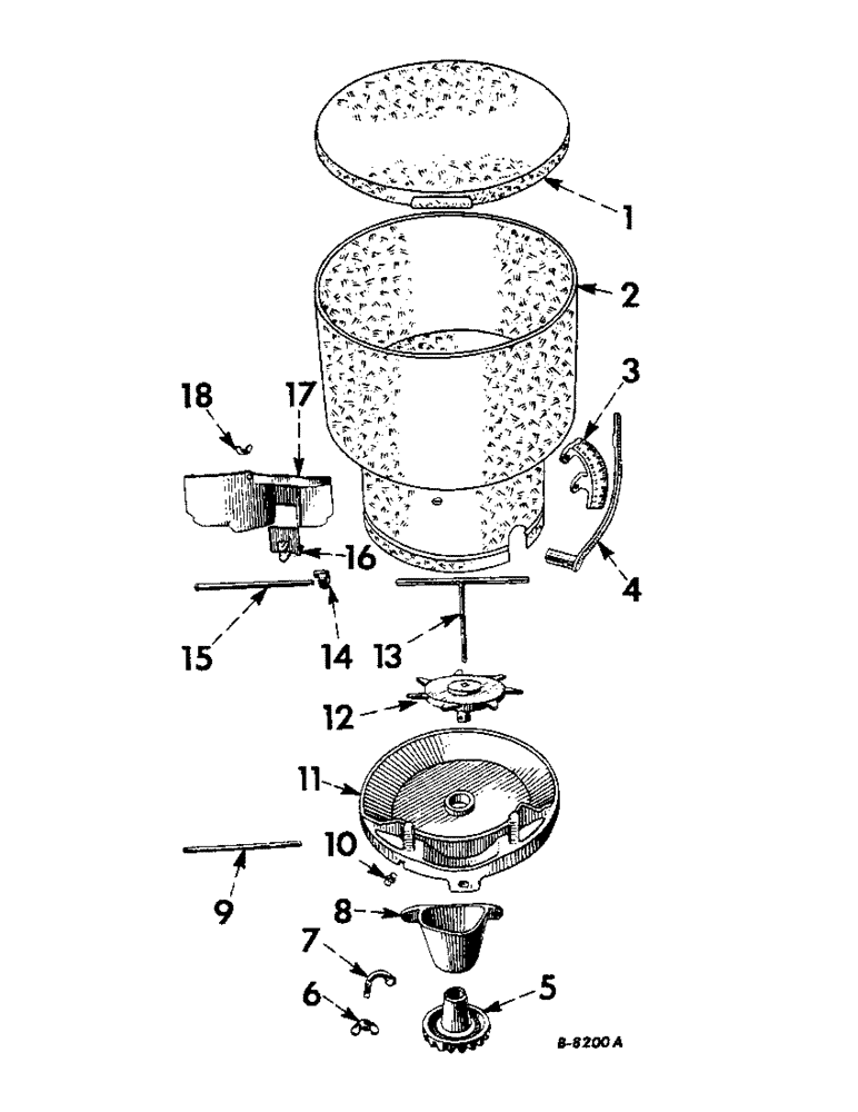 Схема запчастей Case IH 100 - (G-04) - HOPPER 