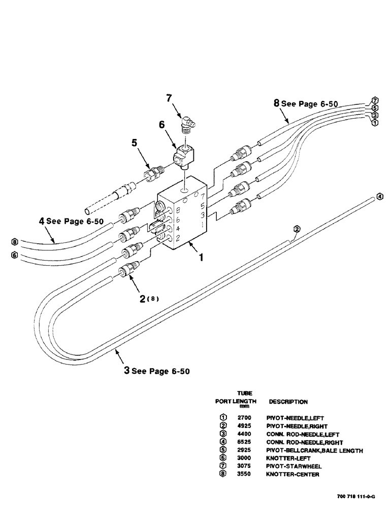 Схема запчастей Case IH 8590 - (06-62) - AUTO LUBE HARNESS ASSEMBLY, 700718111 AUTO LUBE HARNESS ASSEMBLY COMPLETE (14) - BALE CHAMBER