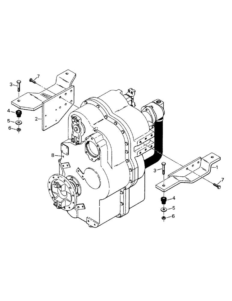 Схема запчастей Case IH CP-1325 - (04-23) - TRANSMISSION MOUNTING (04) - Drive Train