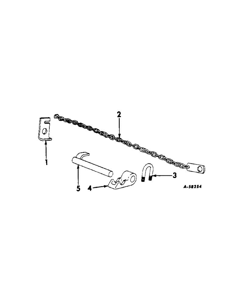 Схема запчастей Case IH 461 - (U-27) - DEPTH CHAIN AND STOPS 