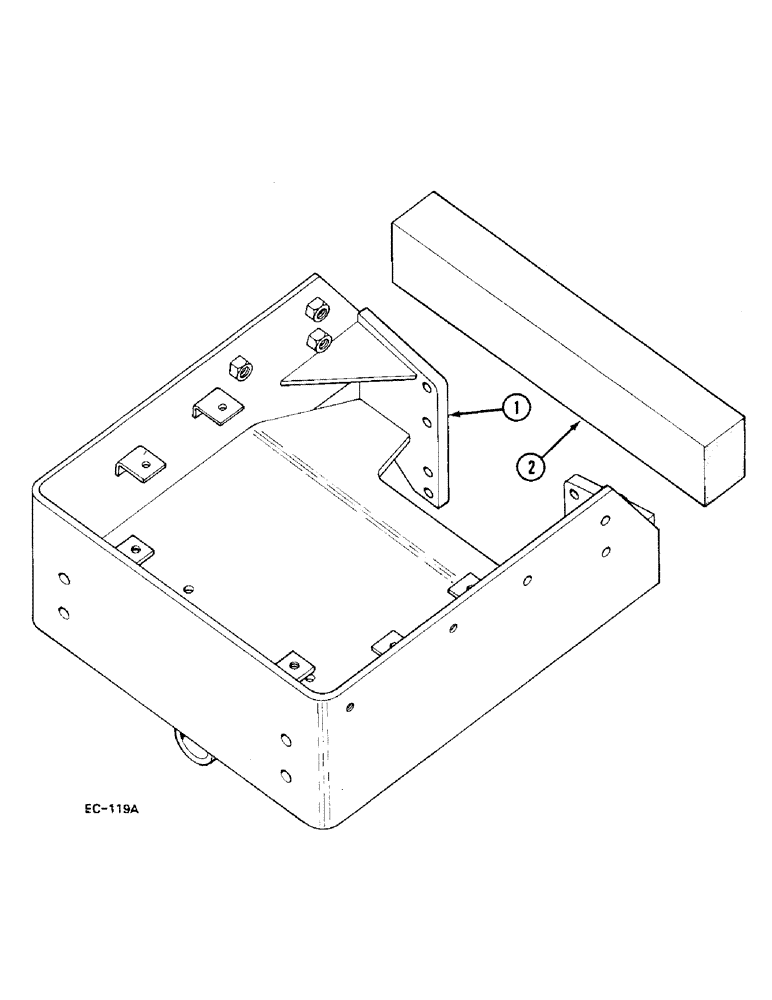 Схема запчастей Case IH 248 - (9-936) - FRONT BOLSTER, FOR USE WITH CAMERON GARDNER LOADER, 248 (09) - CHASSIS