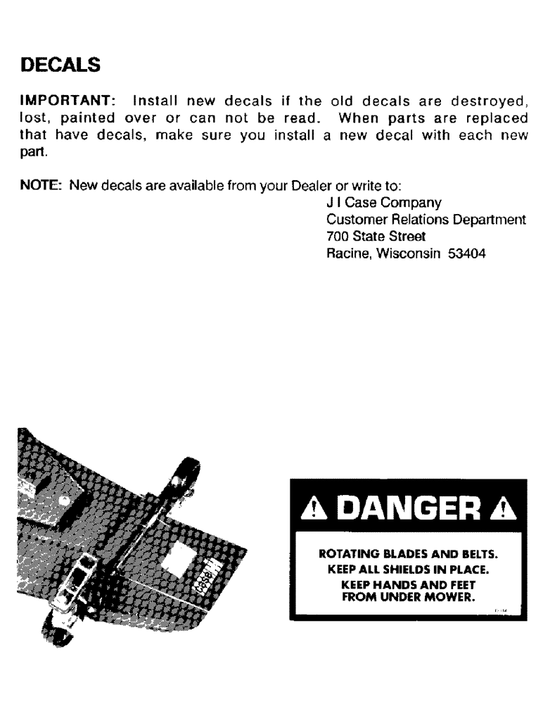 Схема запчастей Case IH 61MS - (01D) - DECALS 