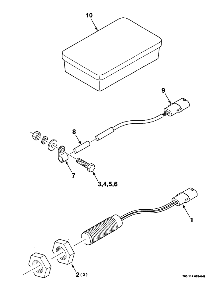 Схема запчастей Case IH 8580 - (04-18) - ELECTRICAL KIT, 700114076 BOX OF SERVICE PARTS (06) - ELECTRICAL