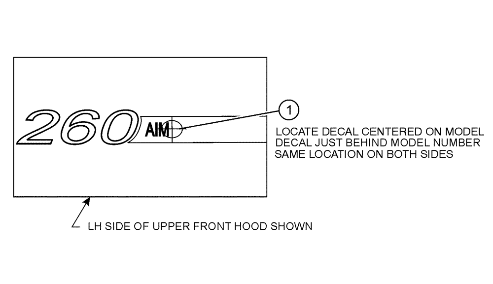 Схема запчастей Case IH SPX3200 - (10-008) - AIM DECAL GROUP (13) - DECALS