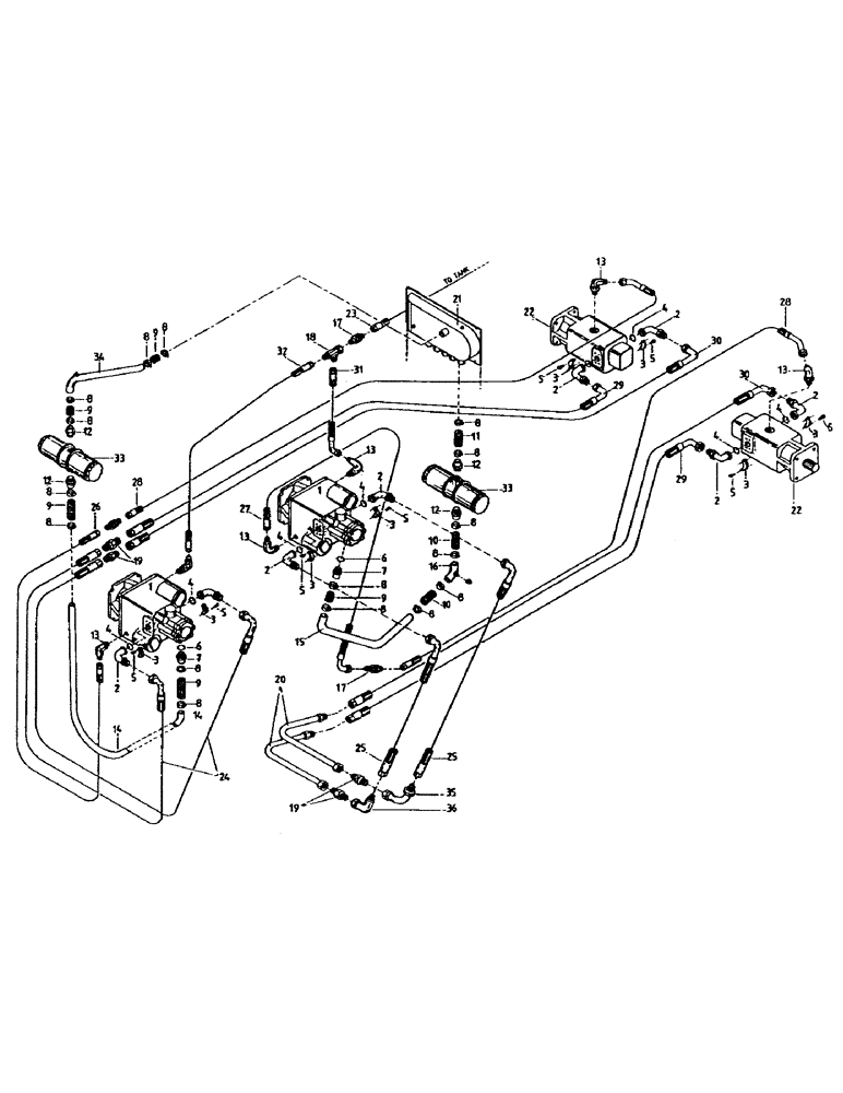 Схема запчастей Case IH 7700 - (B05-91) - HYDRAULICS, CIRCUIT, HYDROSTATIC TRANSMISSION 7700 Hydraulic Components & Circuits