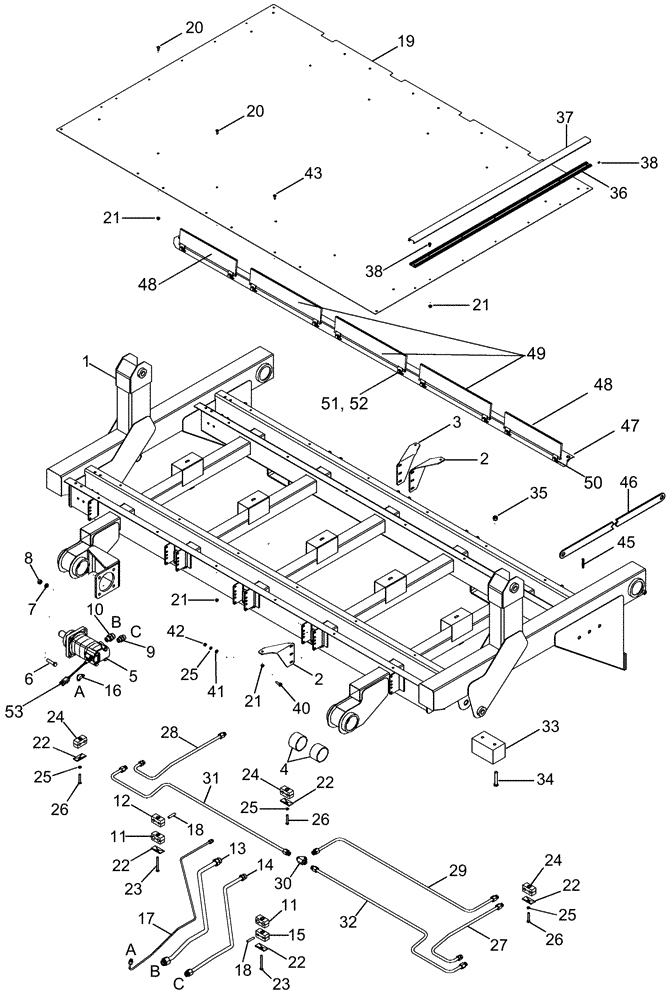Схема запчастей Case IH 625 - (80.200.17) - MODULE DOOR, PRIMARY (80) - CROP STORAGE/UNLOADING
